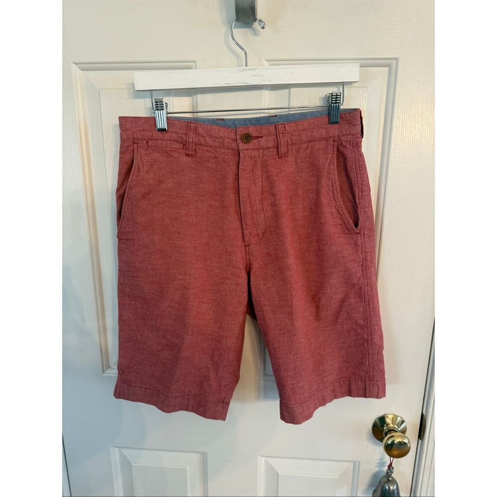 J. Crew Muted Red Chino Bermuda Shorts sz 34